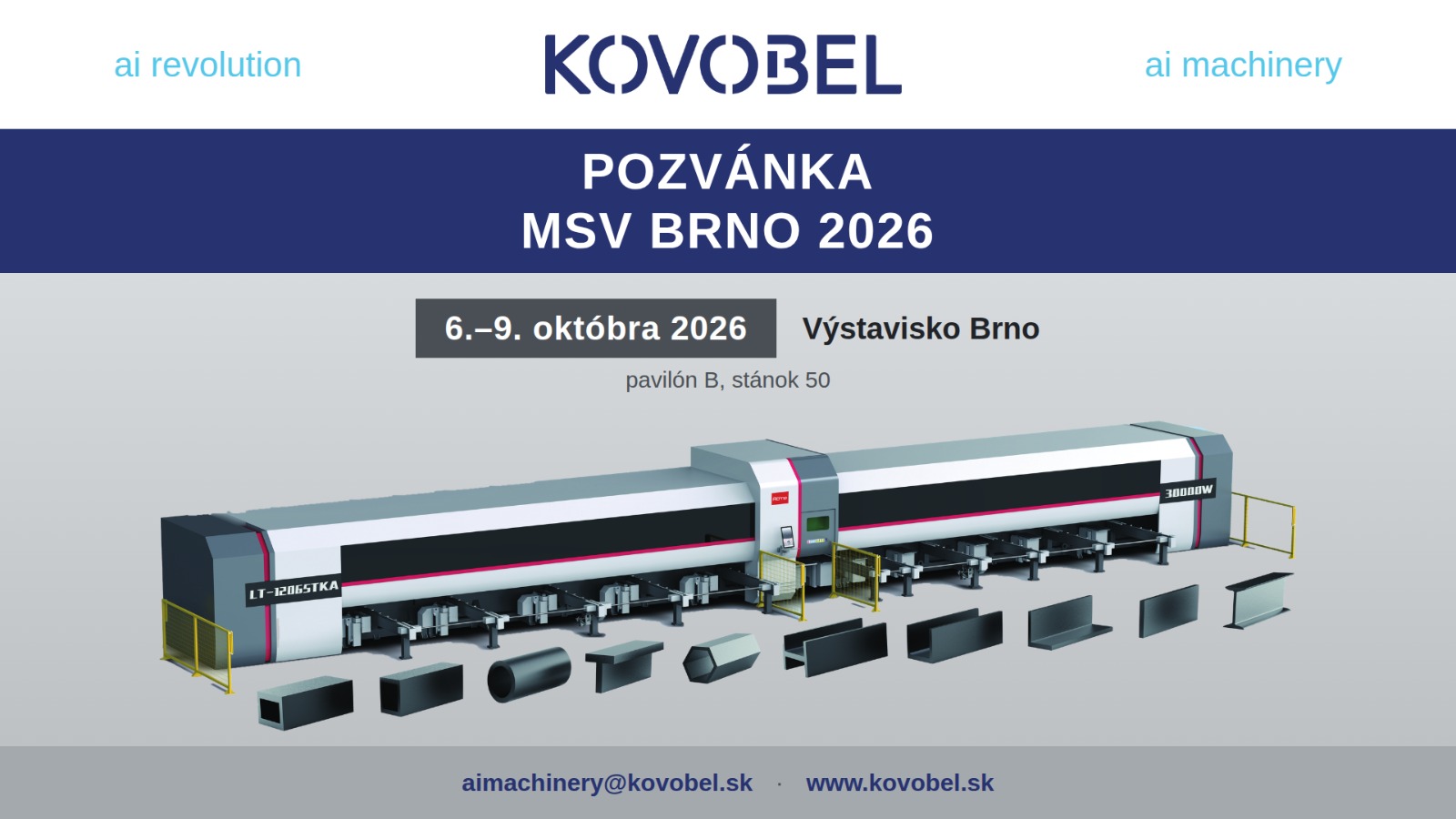 Pozvánka na 67. ročník MSV Brno 2026